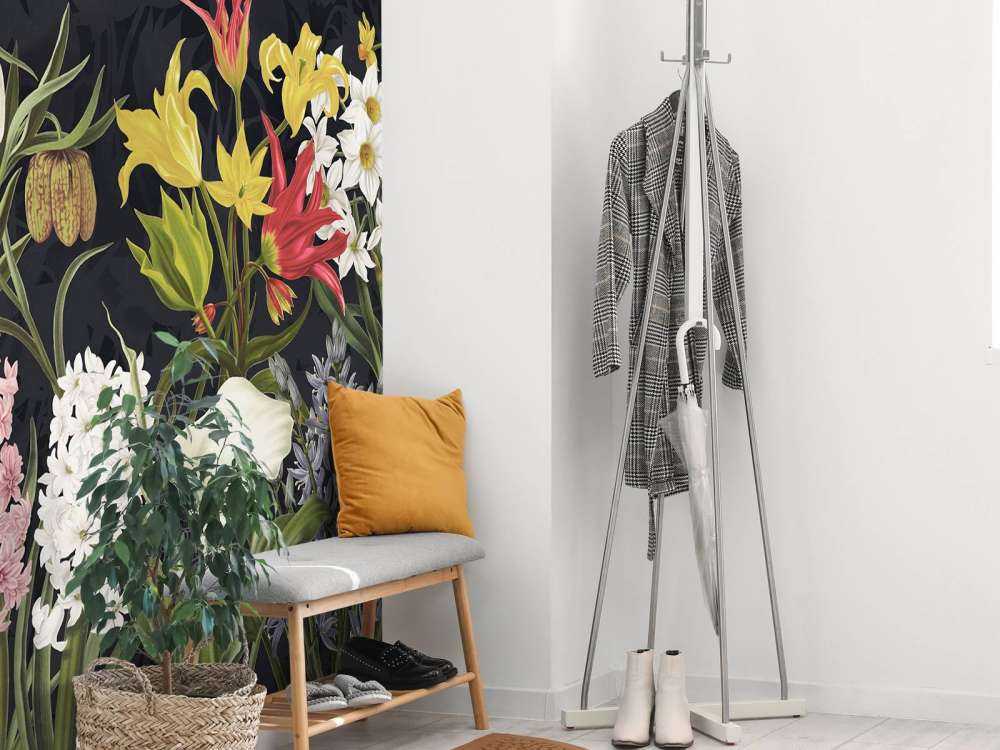 Flores de Primavera - Gris Escarcha Plateado