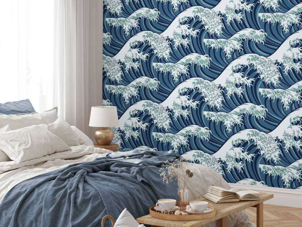 Ondas azules salvajes