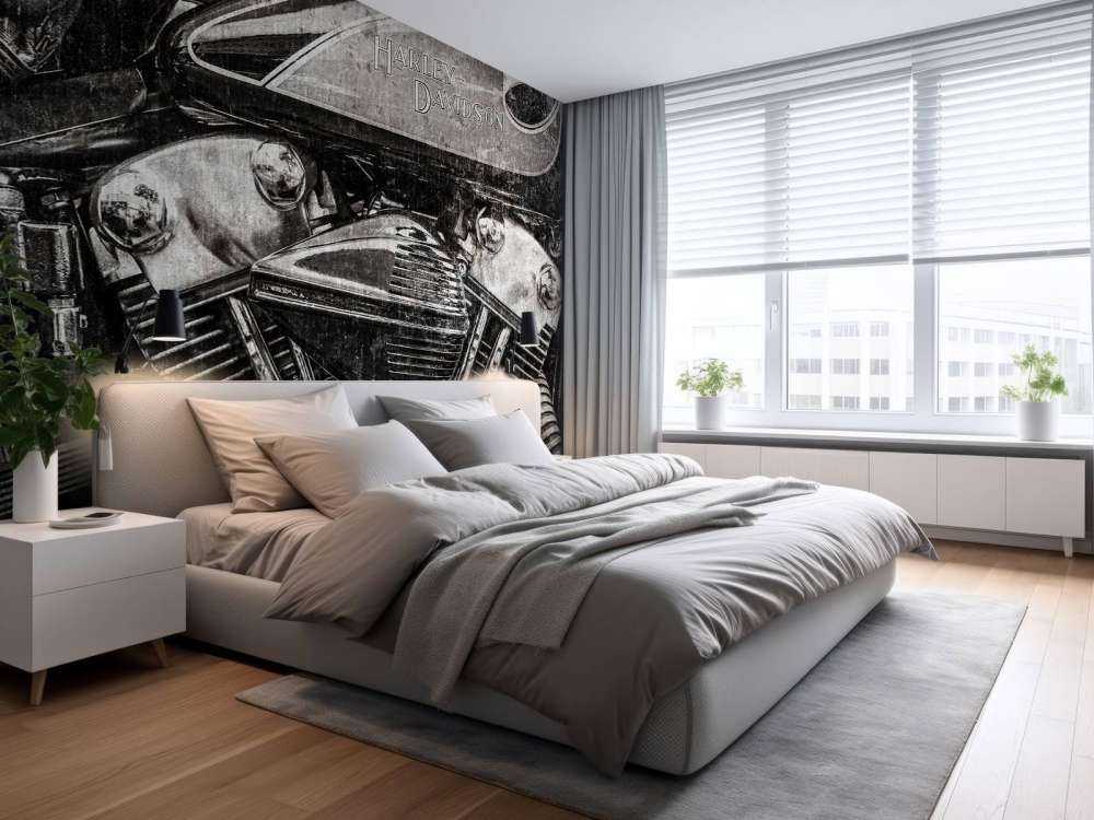 Primer plano de Harley Davidson