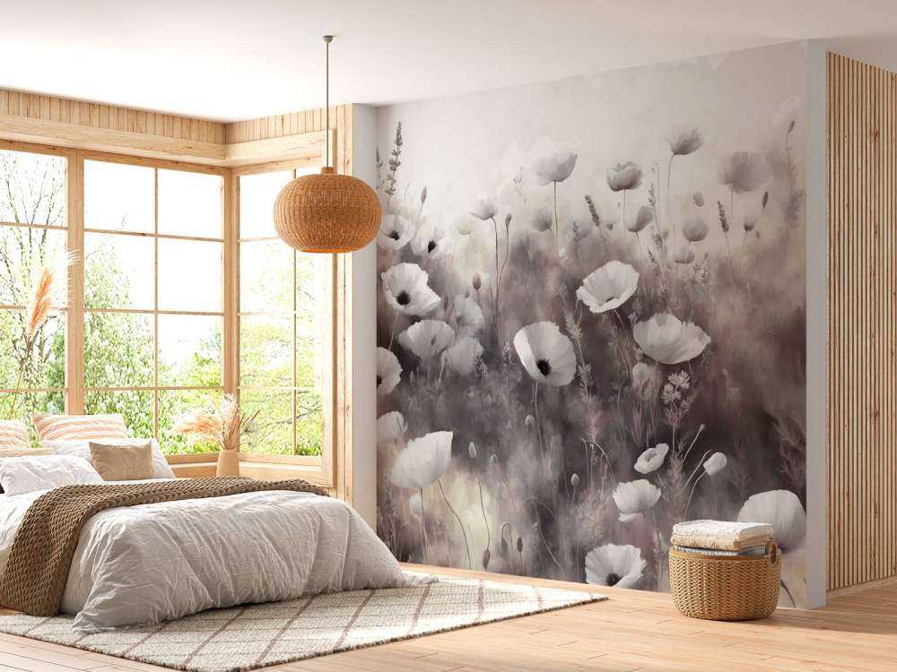 Baile de flores silvestres - negro