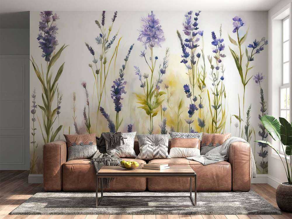 Claro de Lavanda Pastel Sin Costuras
