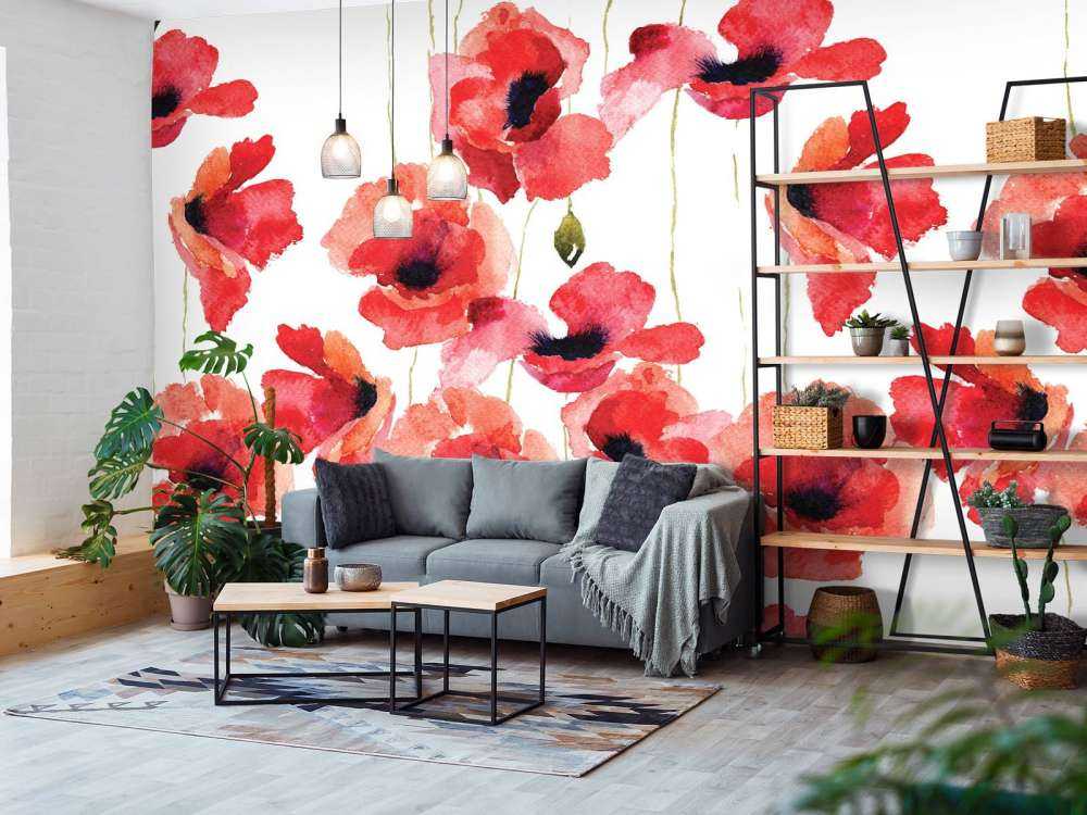 Amapolas de acuarela