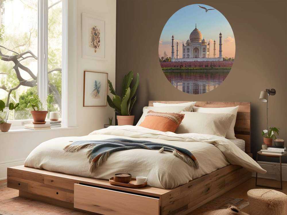 Taj Mahal por la mañana