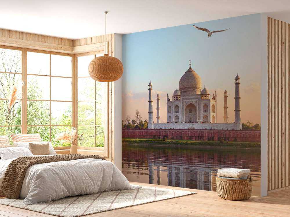 Taj Mahal por la mañana
