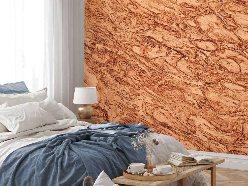 Fondo de cobre fundido