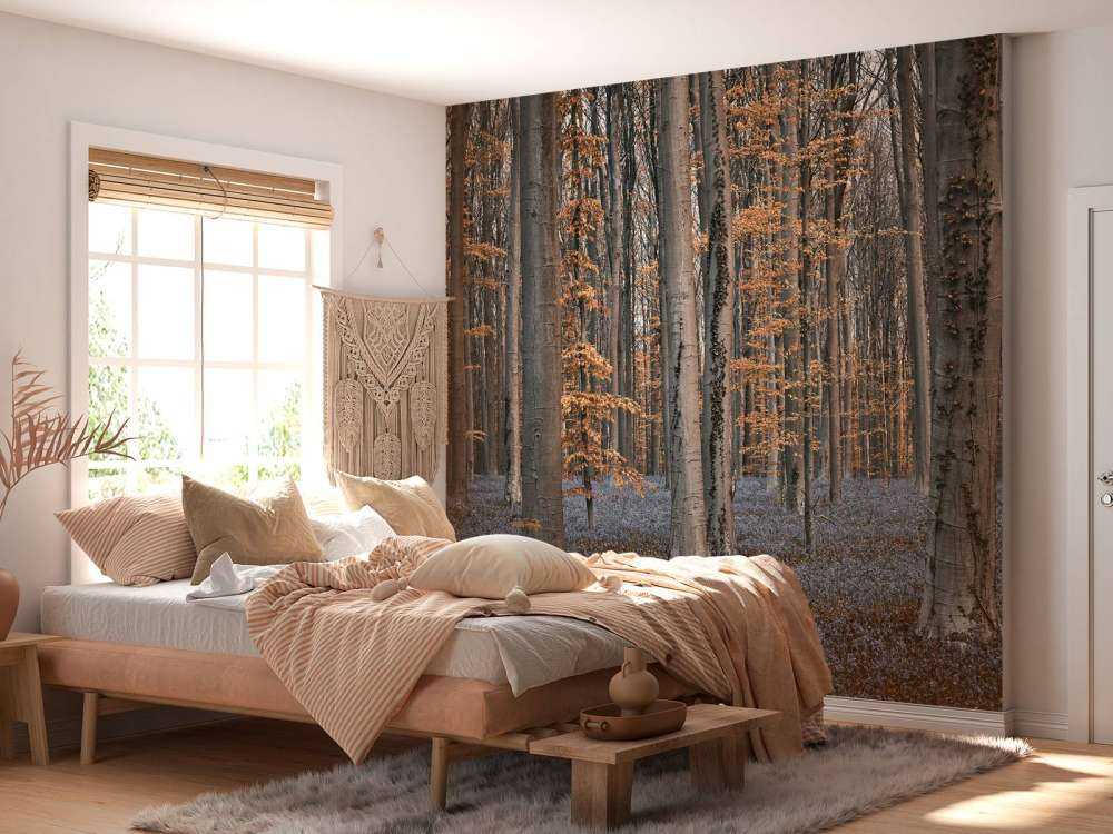 Bosque con tonos pastel