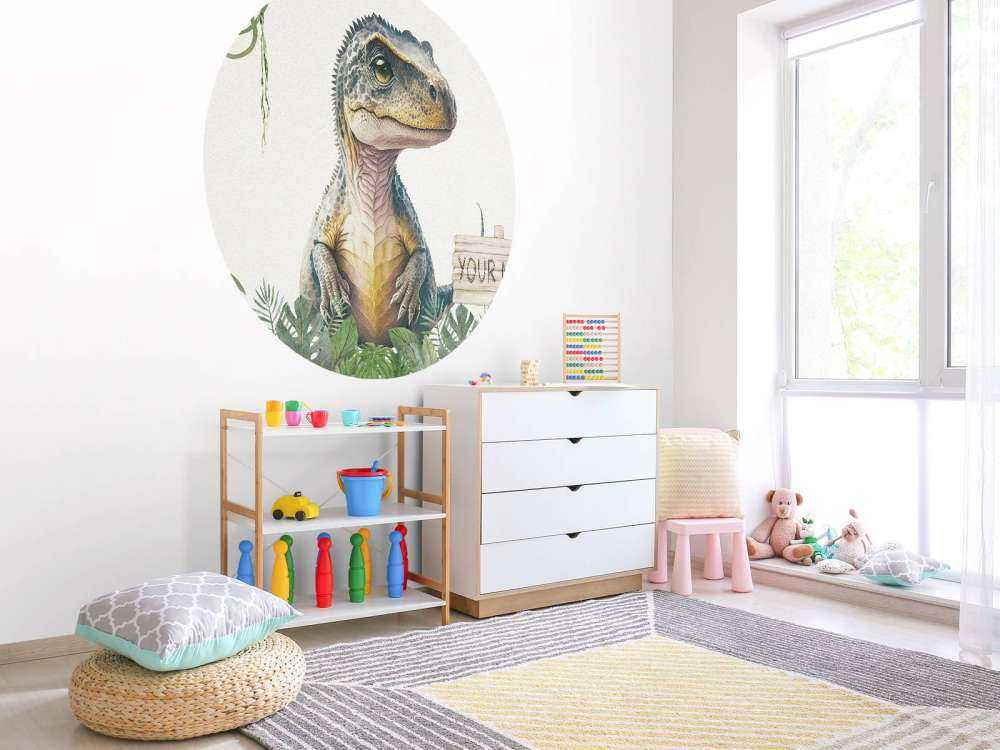 Bebé t-rex en la jungla