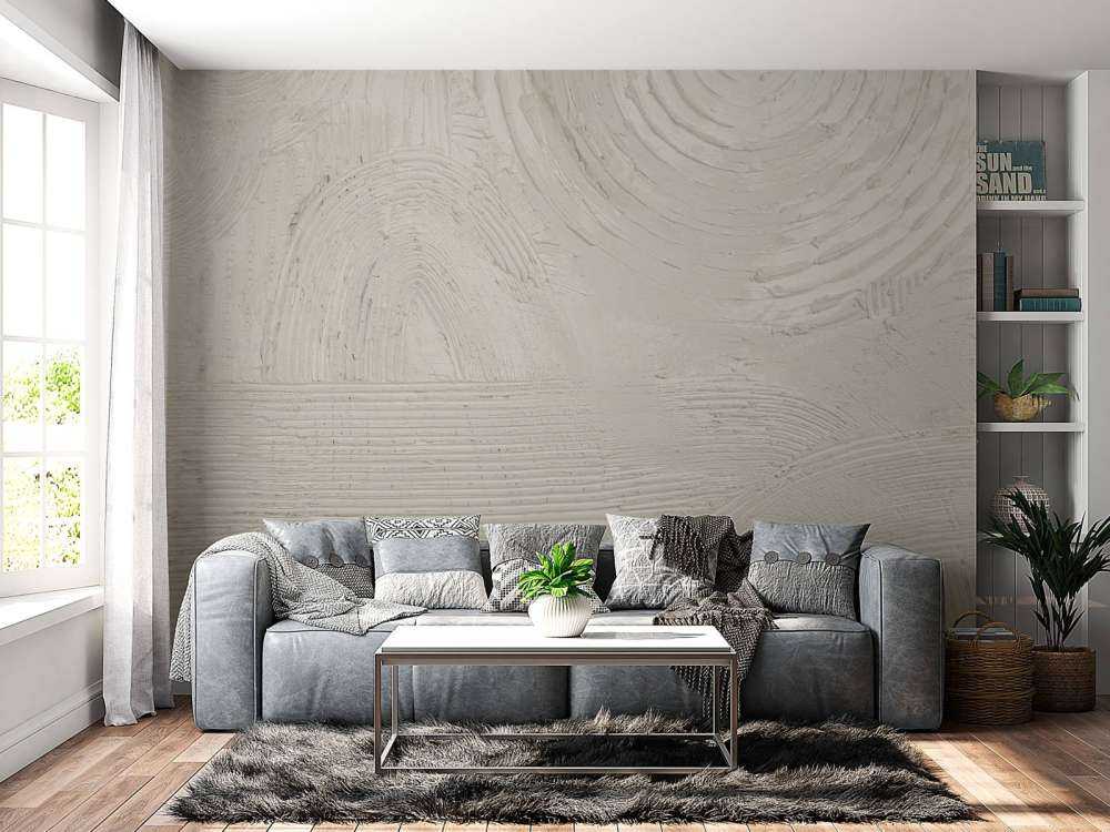 Estructuras y formas en blanco roto