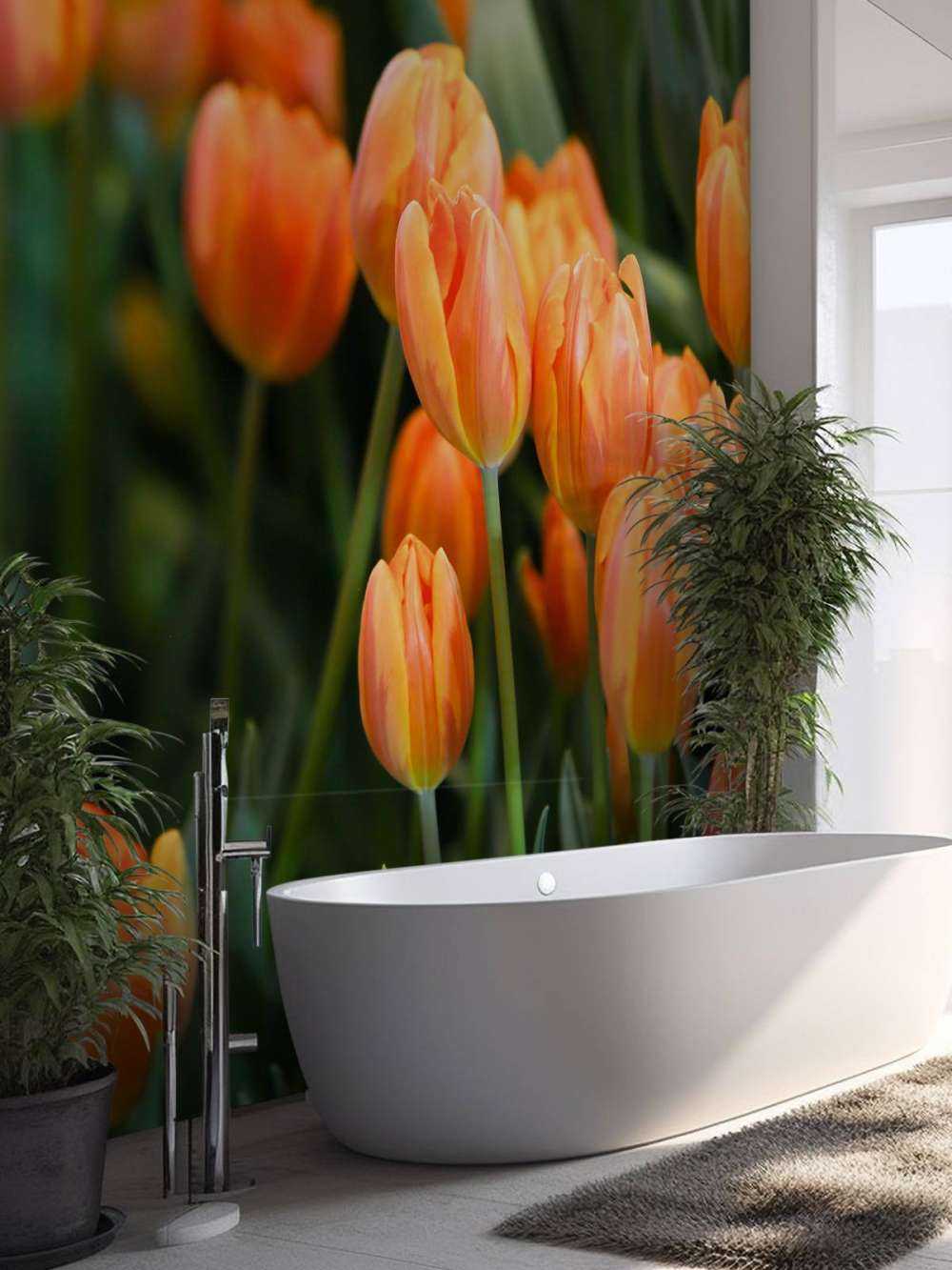 Tulipanes naranjas