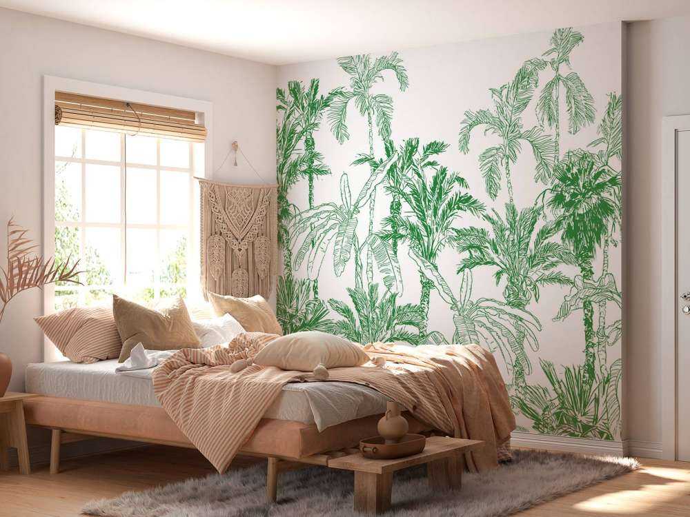 Ilustración de la selva verde
