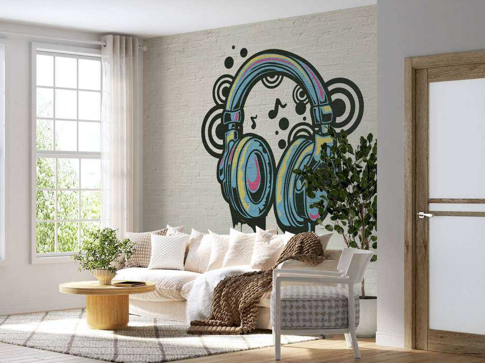 Auriculares de grafiti