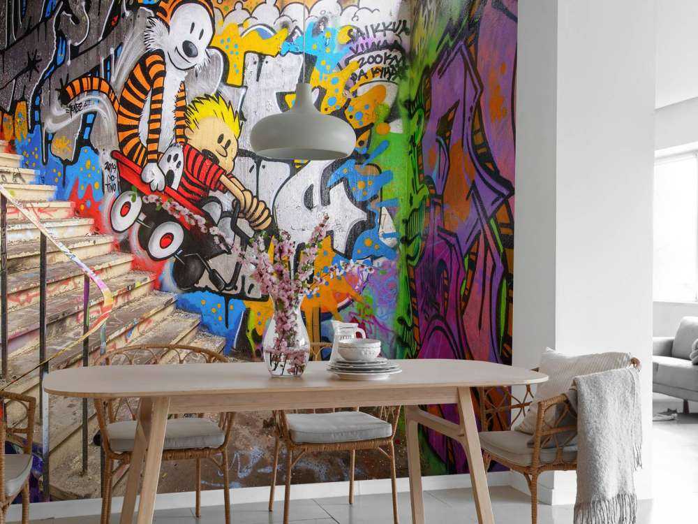 Grafitis con escaleras