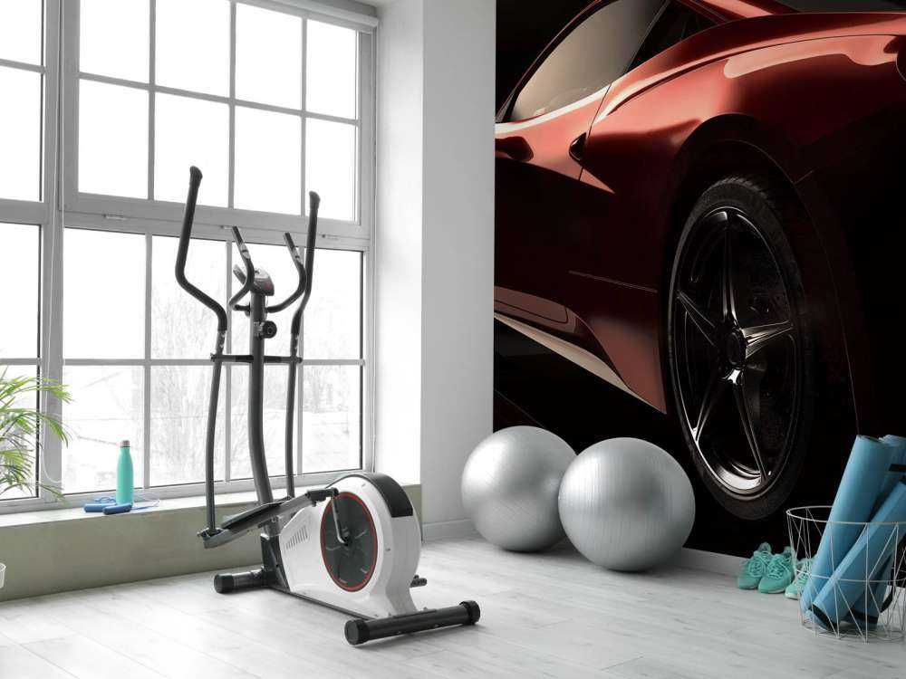 Coche deportivo rojo
