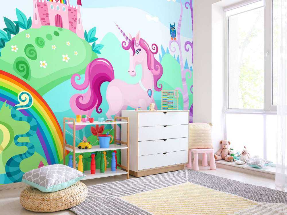 Unicornio en un castillo
