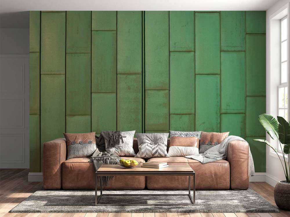 Hojas verdes de cobre
