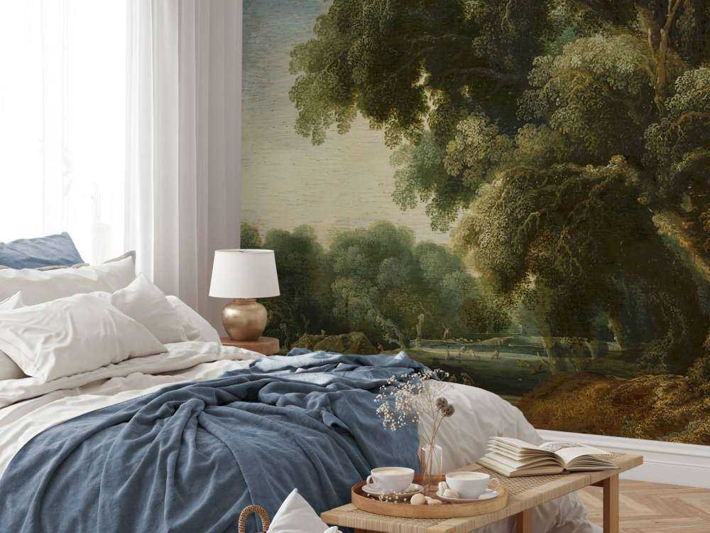 Paisaje de bosque imaginado
