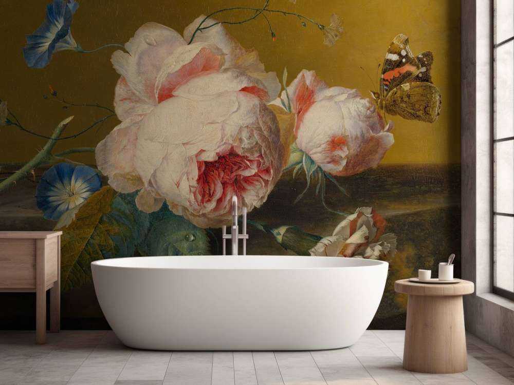Bodegón con flores