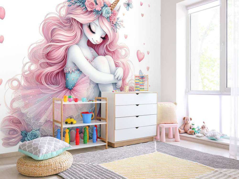 Unicornio soñador bailarina