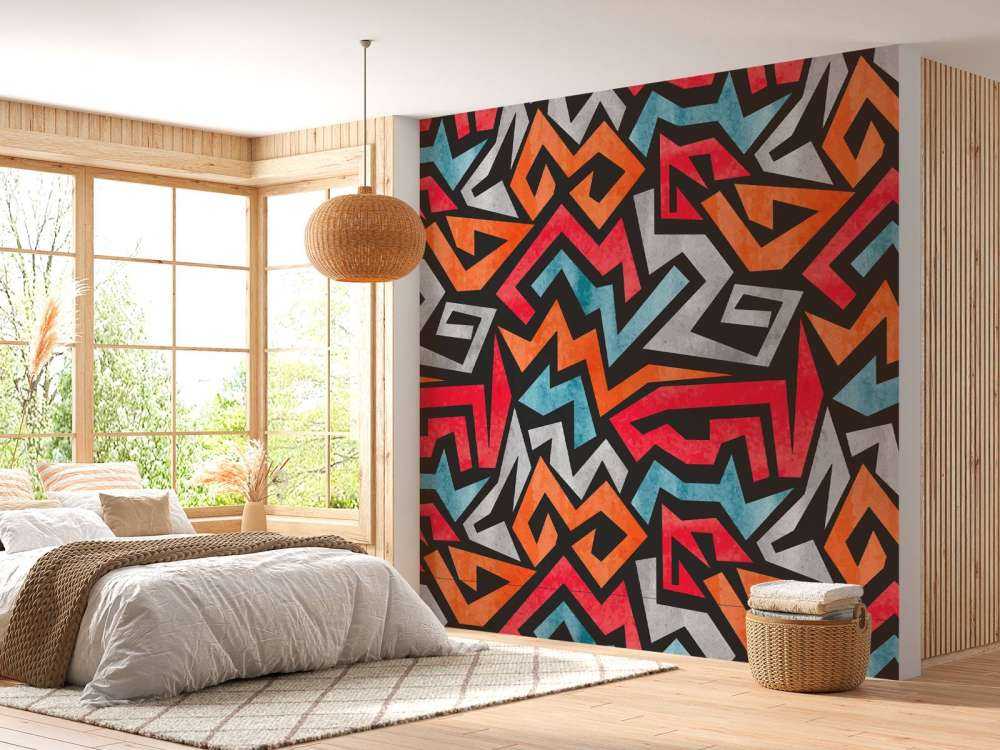 Estampado gráfico de colores