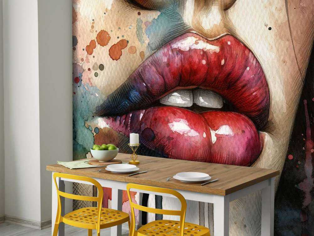 Lips de Mujer en Acuarela #1