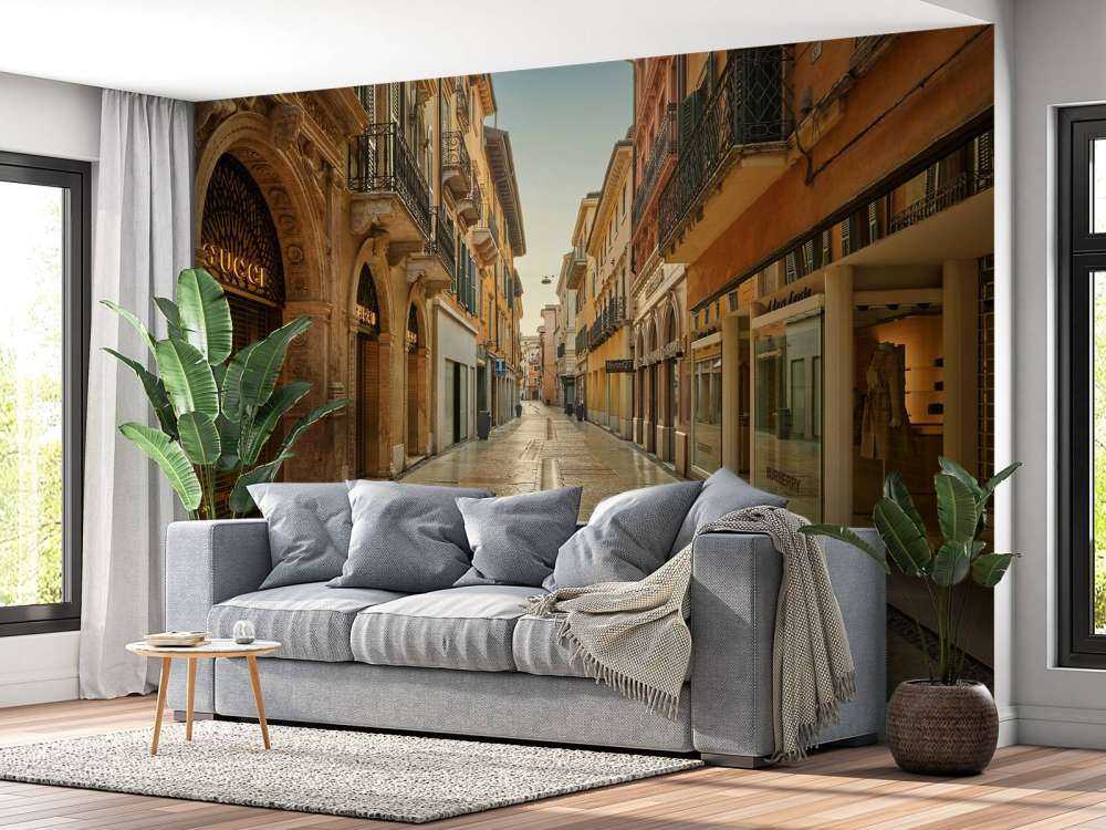 Calle comercial en Italia