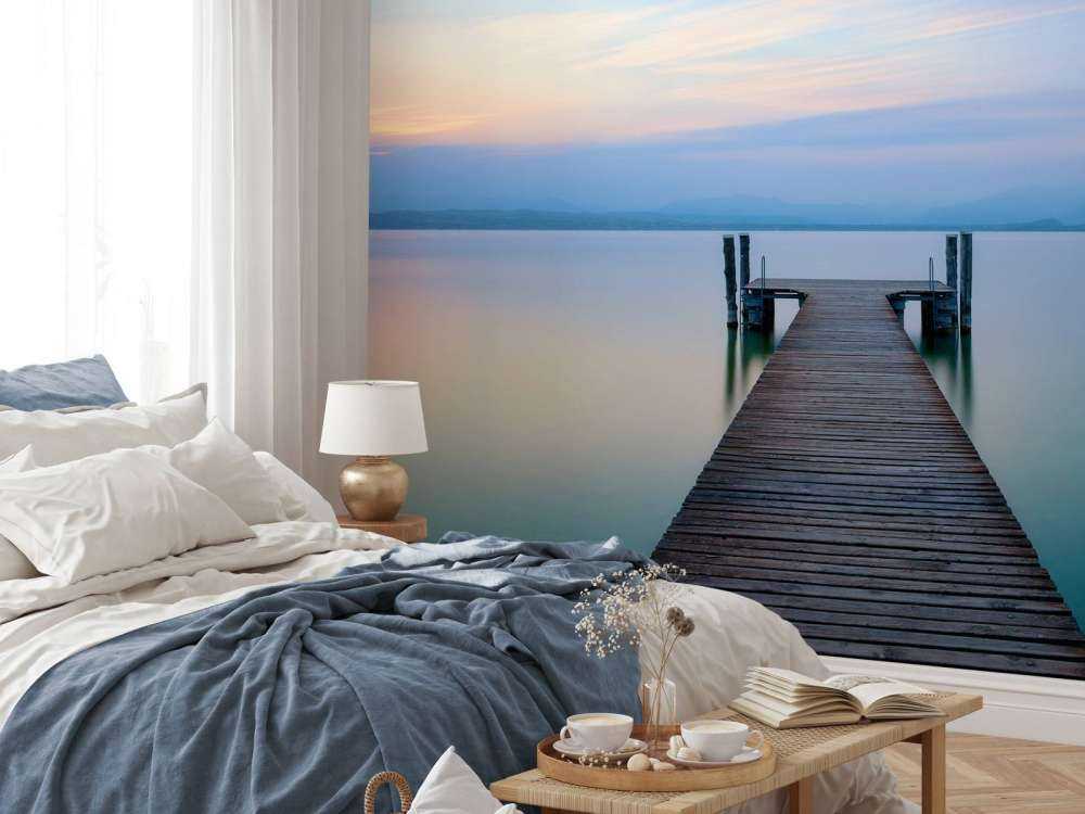 Muelle al atardecer