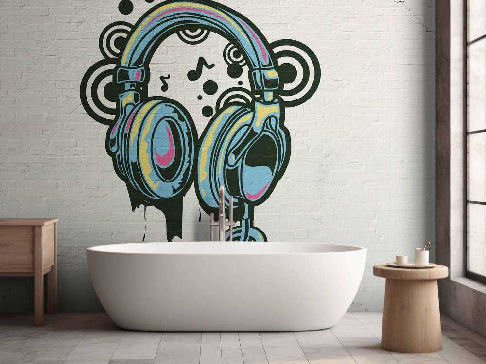 Auriculares de grafiti