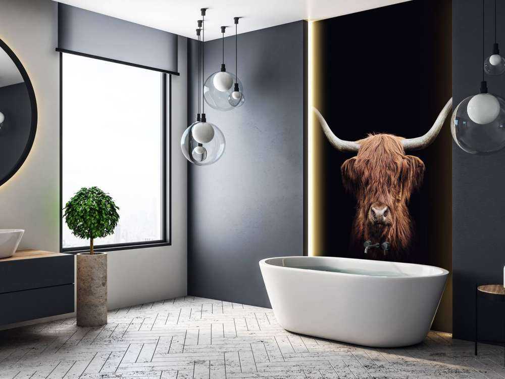Vaca escocesa vintage