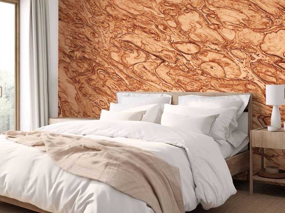 Fondo de cobre fundido