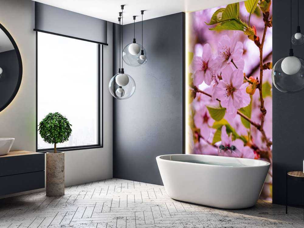 Flores rosas con pétalos