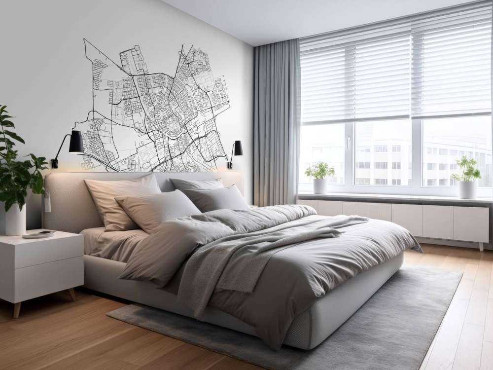 Mapa de Groningen, blanco