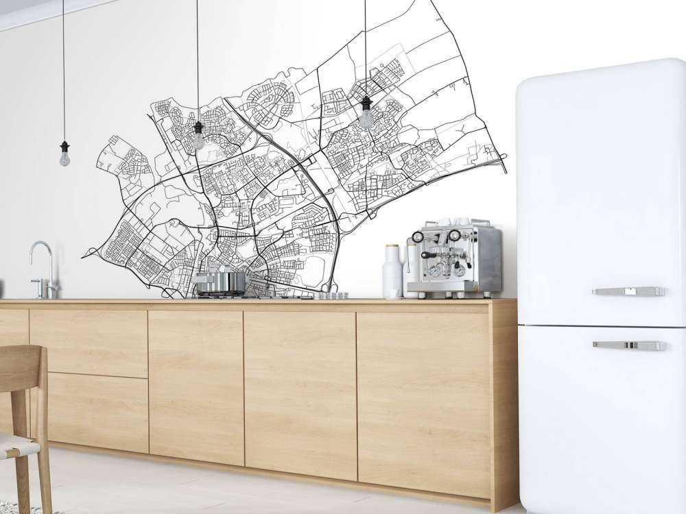 Mapa de Den Bosch, blanco