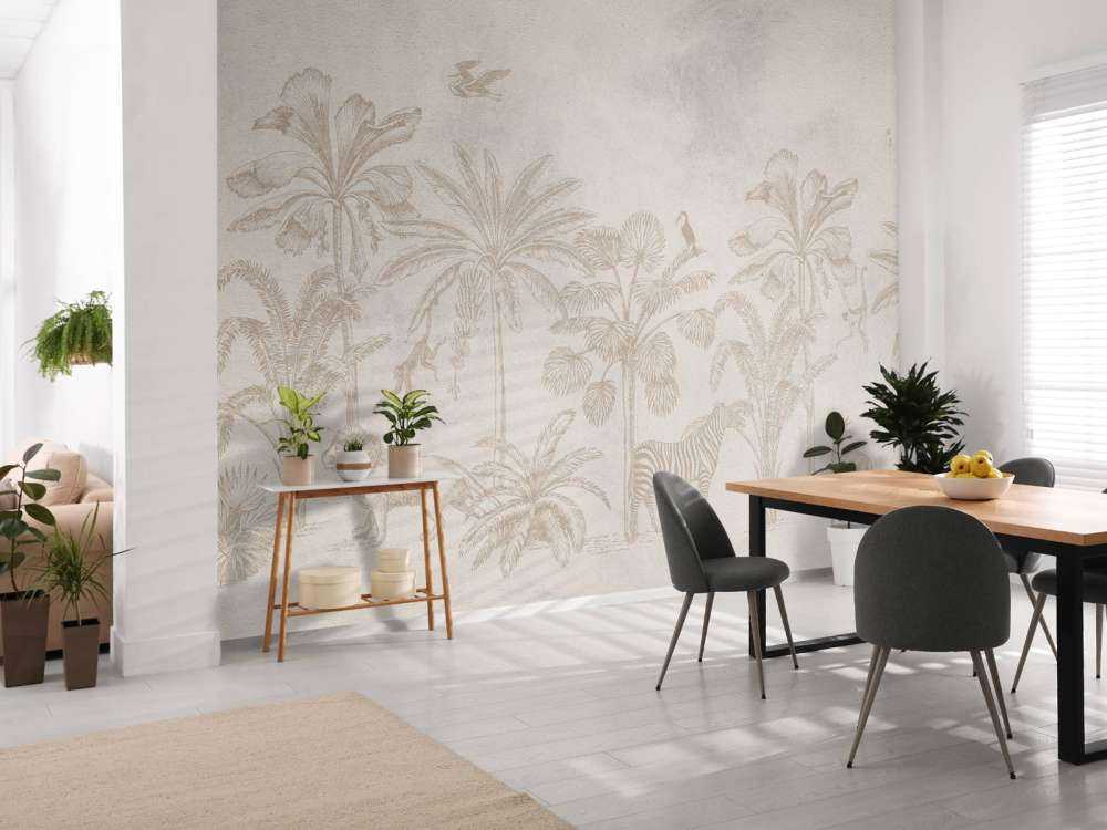 Animal jungle taupe