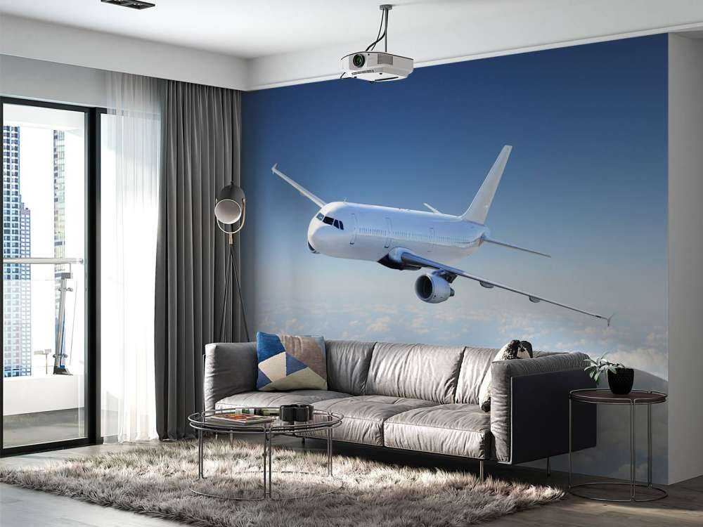Avión sobre las nubes