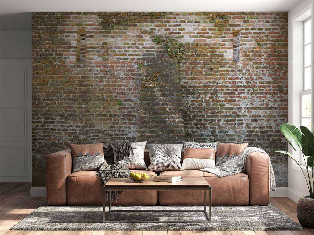 Muro de la ciudad desgastado
