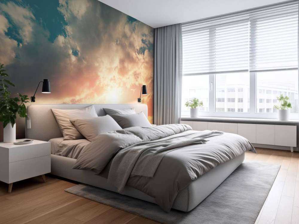 Cielo coloreado con nubes