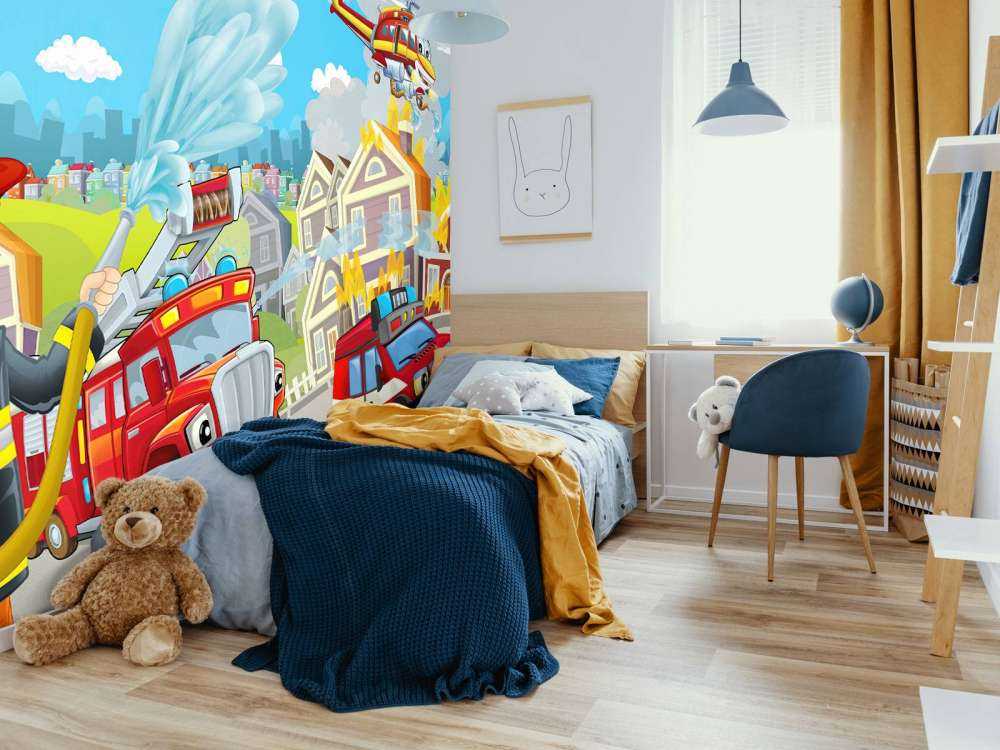 Sala infantil de bomberos