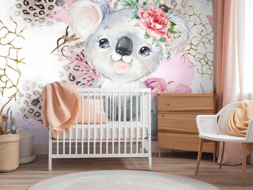 Bebé koala savana