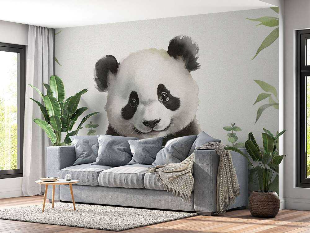 Panda bebé en la selva