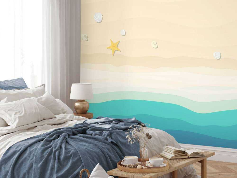 Dibujo de una playa