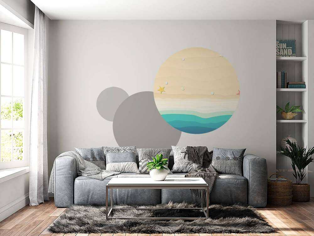 Dibujo de una playa