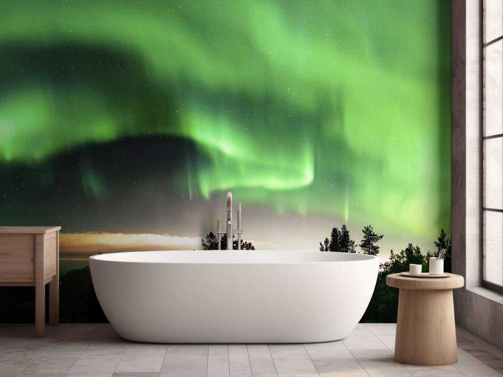 Aurora Boreal verde