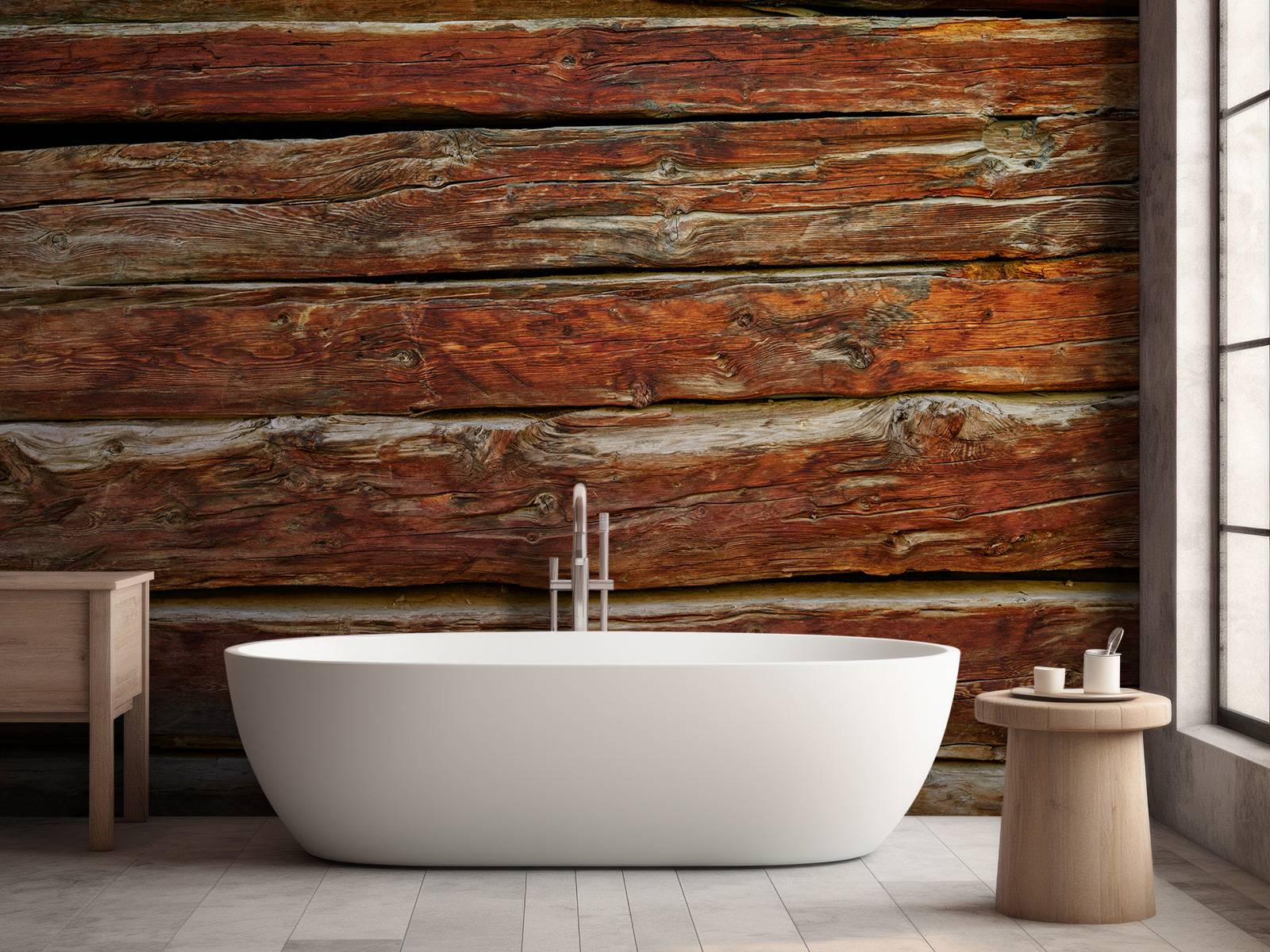 Papel Pintado - Tablones de madera rugosa, image size:1600x1200