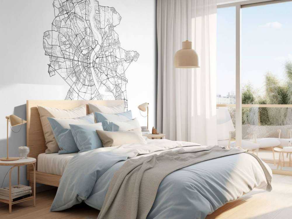 Mapa de Colonia, blanco