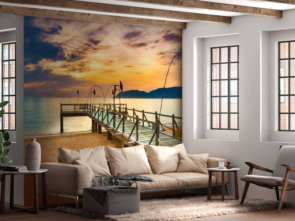 Amanecer sobre el mar