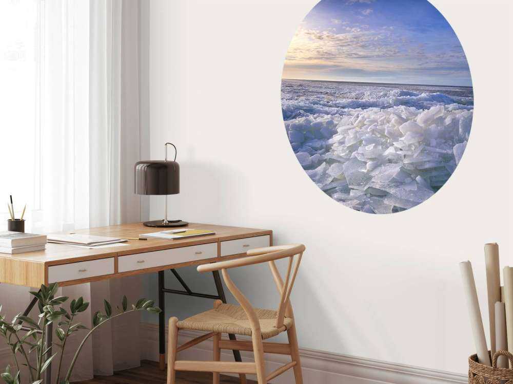 Hielo triturado en el Ijsselmeer