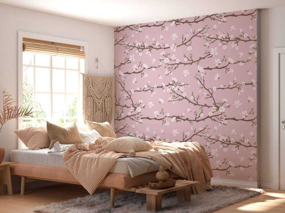 Ramas rosas de primavera