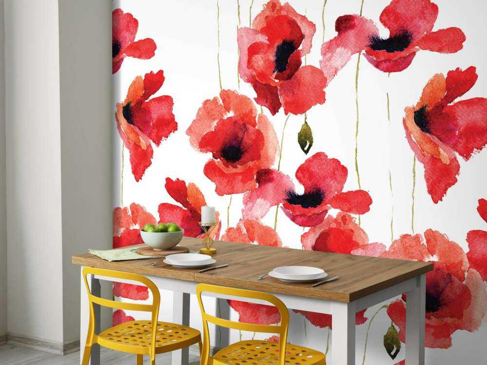 Amapolas de acuarela