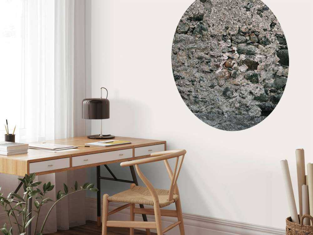 Muro con grandes piedras antiguas