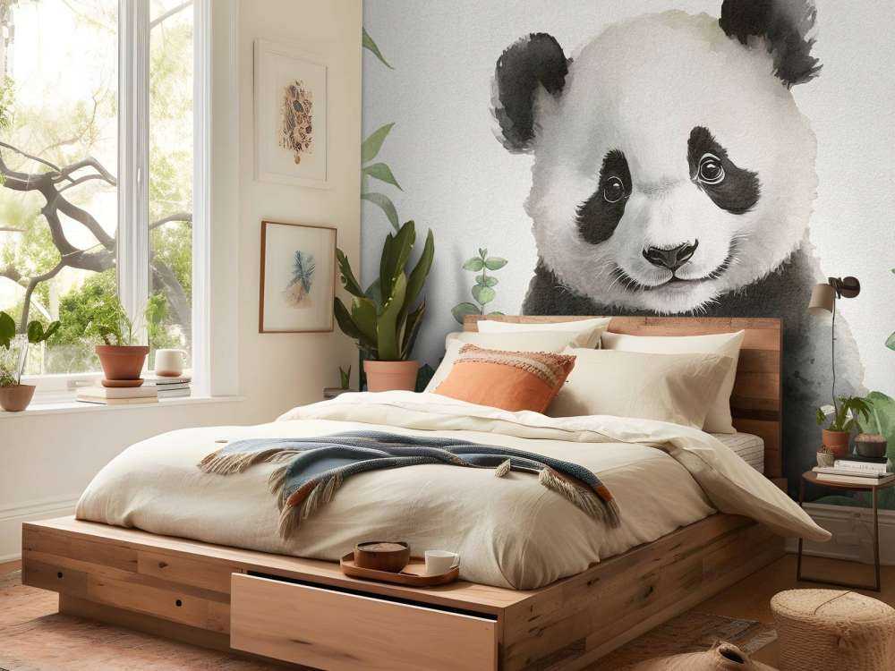 Panda bebé en la selva